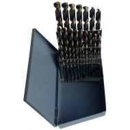 Drill America KFD, Killer Force High Speed Steel Drill Bit Set (8 - 115 Piece Set, 116 - 1, #1 - #52, A - Z, 1.00mm - 13.00mm), Split Point, Heavy Duty, Black and Gold Finish, Rou