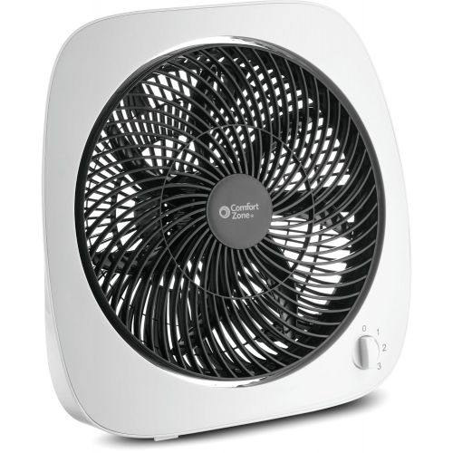  BOVADO USA High Table Top Fan (10”) Adjustable Tilt Angle  Quiet Yet Powerful Motor- Portable and Fashionable Desk Fan for Home or Office  by Comfort Zone