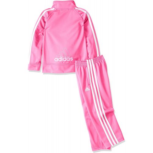 아디다스 Adidas adidas Baby Girls Tricot Zip Jacket and Pant Set