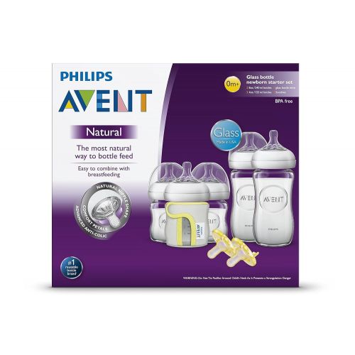 필립스 Philips AVENT Philips Avent Natural Glass Baby Bottle Gift Set