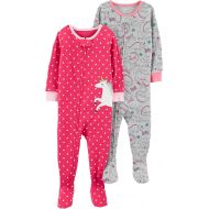 Carter%27s Carters Baby Girls 2-Pack Cotton Footed Pajamas