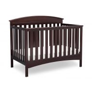 Delta Children Abby 4-in-1 Convertible Baby Crib, Dark Chocolate