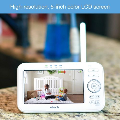 브이텍 VTech VM351-2 Video Baby Monitor with Interchangeable Wide-Angle Optical Lens and Standard Optical Lens