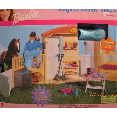 바비 Barbie MAGICAL SOUNDS STABLE Playset (2000)