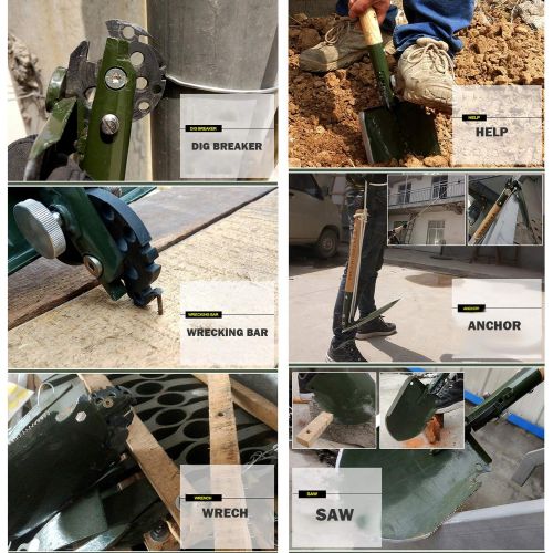  Chinese Military Shovel Emergency Tools WJQ-308 Ver 2012 with Original Waterproof Cases Bag Kit