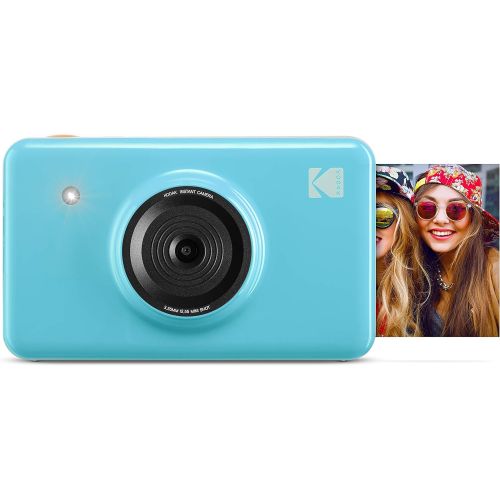  Kodak KODAK Mini Shot Wireless Instant Digital Camera & Social Media Portable Photo Printer, LCD Display, Premium Quality Full Color Prints, Compatible wiOS & Android (Blue)