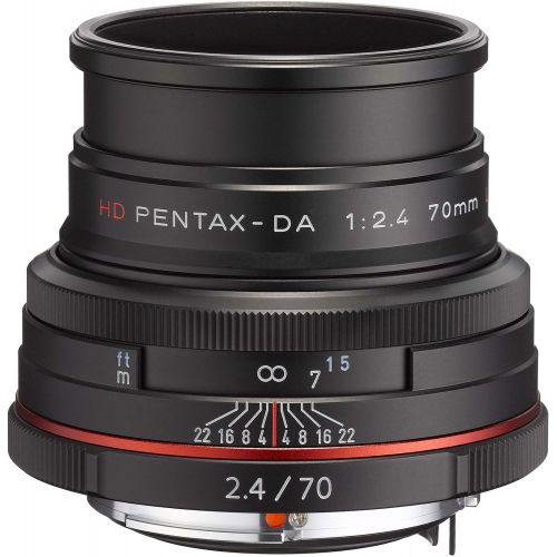  Pentax K-Mount HD DA 70mm f2.4 70-70mm Fixed Lens for Pentax KAF Cameras (Limited Black)