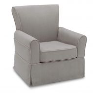 Delta Furniture Delta Children Benbridge Glider Swivel Rocker Chair, Dove Grey with Soft Grey Welt