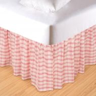 C&F Home 54X76 Full Bed Skirt/Dust Ruffle, Pink Plaid