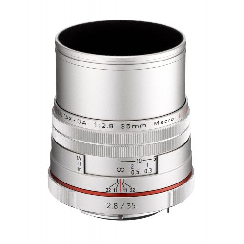 Pentax SMCP-DA 35mm f2.8 HD Macro Limited Lens - Silver, U.S.A. Warranty