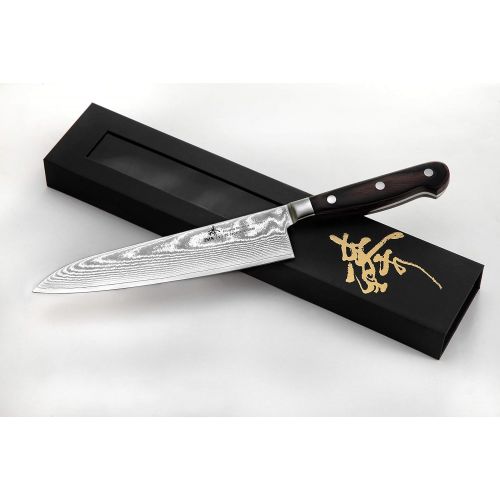  ZHEN Japanese VG-10 67-Layer Damascus Steel Gyuto Chefs Knife, 8-Inch