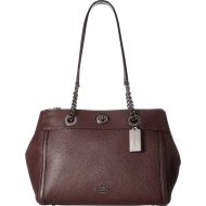 COACH Womens Turnlock Edie Carryall in Mixed Leather
