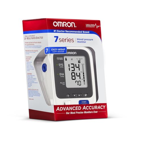  Omron 7 Series Upper Arm Blood Pressure Monitor with Two User Mode (120 Reading Memory)