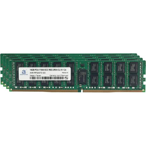  Adamanta 64GB (4x16GB) Server Memory Upgrade for HP Z440 Workstation DDR4 2133MHz PC4-17000 ECC Registered Chip 2Rx4 CL15 1.2V RAM