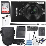 Canon PowerShot ELPH 190 IS Digital Camera (Red) with 10x Optical Zoom and Built-In Wi-Fi with 32GB SDHC + Flexible tripod + ACDC Turbo Travel Charger + Replacement battery + Prot