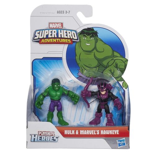  Playskool Heroes Marvel Super Hero Adventures Hulk and Marvels Hawkeye