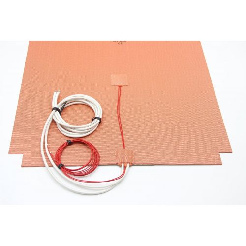  400 X 400mm (approx. 16 X 16) 24V 600W, KEENOVO Universal Flexible Silicone Heater MatPad, 3D Printer Heated Bed Heating Element w Cut Corners