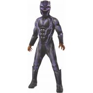 Rubies Boys Black Panther Super Deluxe Light up Battle Costume, As Shown, Small