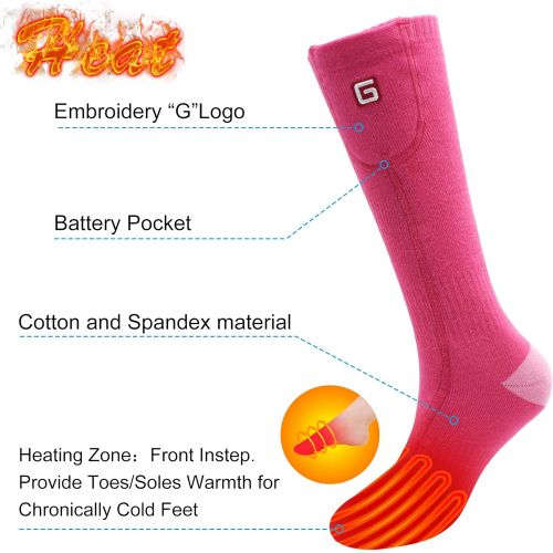  [아마존핫딜][아마존 핫딜] Autocastle Rechargeable Electric Heated Socks,Men Women Battery Powered Heated Socks Kit,Winter Warm Thermal Heated Socks for Chronically Cold Feet,Novelty Sports Outdoors Camping