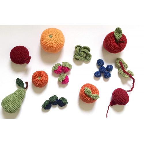  Penguin Yarns Crochet Fruit and Vegetable Play Toy