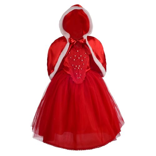  Lito Angels Girls Princess Cinderella Dress Up Halloween Costumes Fancy Dresses w/Cape