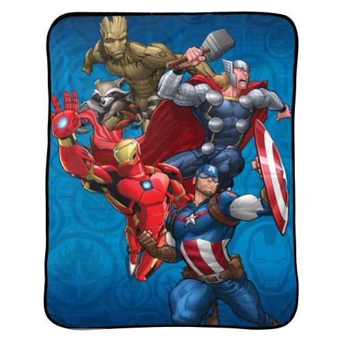 마블시리즈 Marvel Comics Inc. Marvel Avengers Blanket Kids Bedding Throw - 46 in. x 60 in.