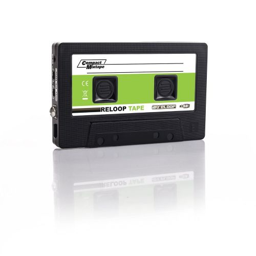 Reloop USB Mixtape Recorder with Retro Cassette Look, Black (TAPE)