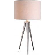 Kenroy Home 32262BS Foster Table Lamp, 15 x 15 x 29, Brushed Steel Finish