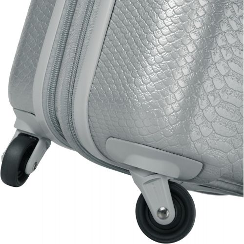 앤클라인 Anne Klein 20 Hardside Carry On Spinner Luggage, Silver