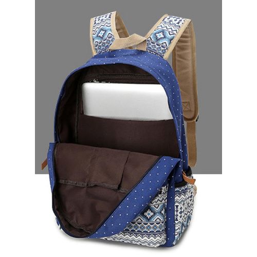  Amazon.com | WSLCN Canvas Backpacks Set Girls School Bags Zipped Daypack Travel Satchel Shoulder Messenger Bag Kids Shoulder Bag Rucksack Laptop Casual Shoulder Bag Pencil Case Azt