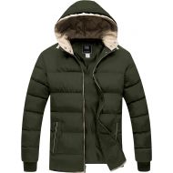 ZSHOW Mens Winter Thicken Jacket Warm Double Hooded Quilted Cotton Coat