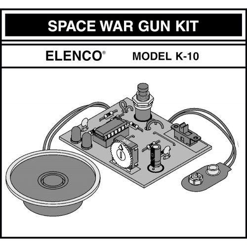  Elenco Space War Gun Soldering Kit [ SOLDERING REQUIRED ]