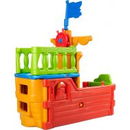 ECR4Kids IndoorOutdoor Buccaneer Boat with Pirate Flag Play Structure for Kids