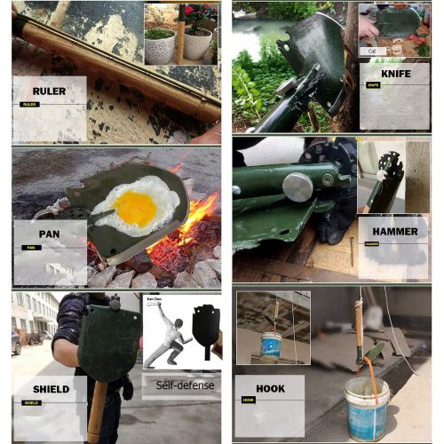  Chinese Military Shovel Emergency Tools WJQ-308 Ver 2012 with Original Waterproof Cases Bag Kit