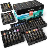 [아마존핫딜][아마존 핫딜] ARTEZA Watercolor Paint, Set of 24 Colors/Tubes, 24x12ml/0.4 oz with Storage Box, Non Toxic Paints for The Professional Artist and Hobby Painters