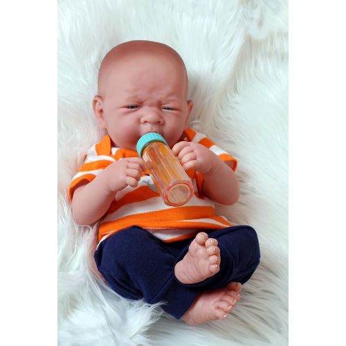  Doll-p Cute and Beautiful Baby BOY Sooo Sweet Preemie 14 Inches Life Like Reborn Pacifier Doll + Extras