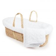 Tadpoles Twisted Fur Moses Basket and Bedding Set, White