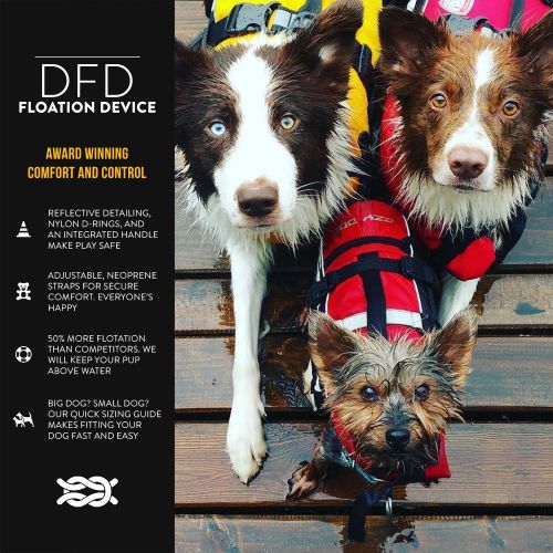  EzyDog Doggy Flotation Device Dog Life Vest Jacket (DFD)