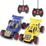 [아마존 핫딜] Kidzlane Remote Control Racing Cars, Set of Two - Easy to Control and Race Together with All-Direction Drive and 35 Foot Range