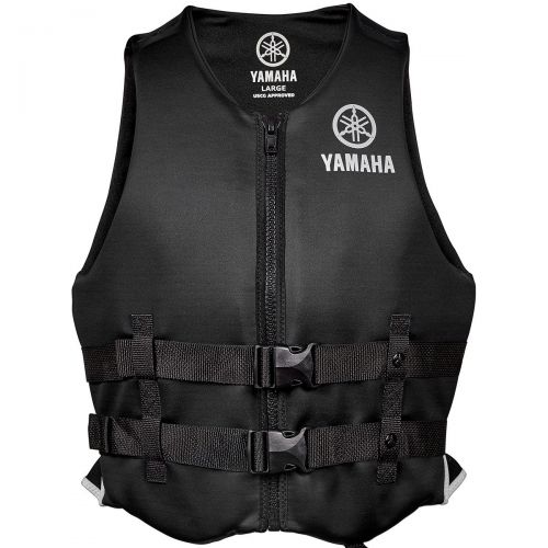 야마하 Yamaha 2016 Waverunner Mens Value Neoprene Life Jacket Vest PFD (Black,X-Large)