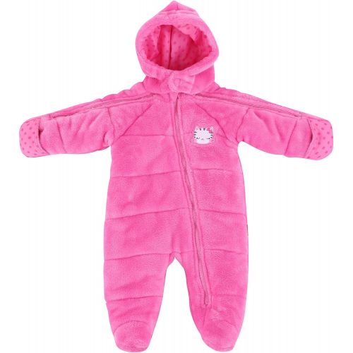  Dreamwave Infant Girl EZ Off Full Zip Hooded Warm Jacket - Great for Sleeping Children