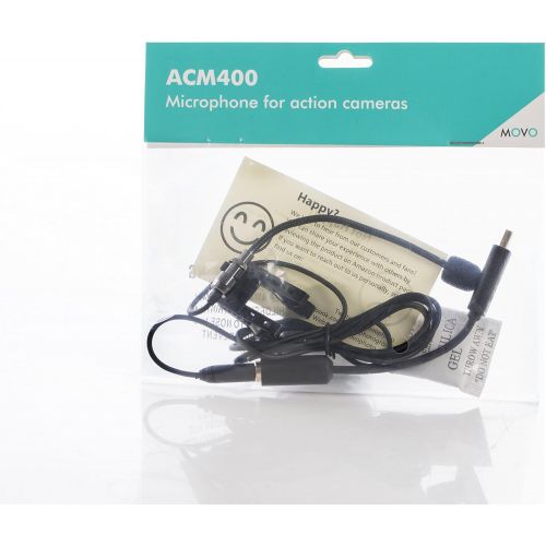  Movo ACM400 Flexible Gooseneck Omnidirectional Microphone for Canon & Nikon DSLR & Mirrorless Cameras, Camcorders, Tascam & Zoom Recorders, GoPro HERO3, HERO3+, HERO4