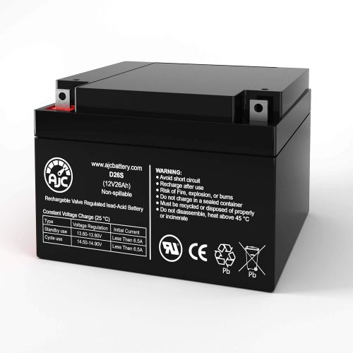  AJC Battery PowerStar PS12-24D 12V 26Ah Wheelchair Battery - This is an AJC Brand Replacement