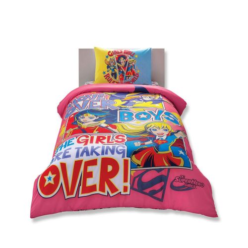  TAC Disney Super Hero Girls Duvet/Quilt Cover Set Single / Twin Size Kids Bedding