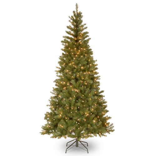  National Tree Company National Tree 7 Foot Aspen Spruce Tree with 400 Clear Lights, Hinged (AP7-300-70)