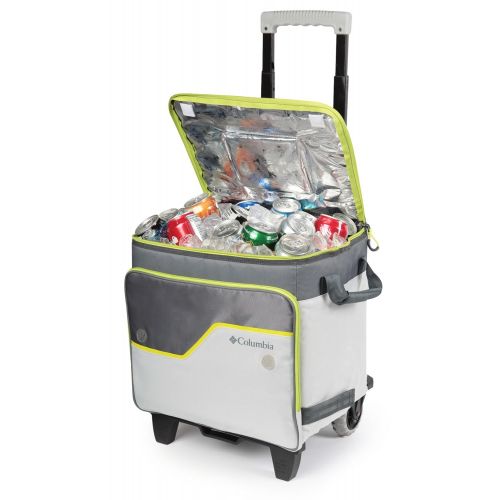  Arctic Columbia Crater Peak 50 Can Rolling Thermal Pack Cooler with A.T. Cart, 80 lb. Capacity