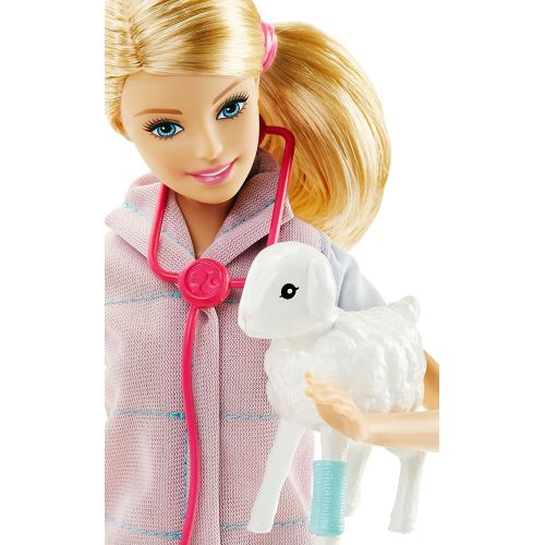 바비 Barbie Careers Farm Vet Doll & Playset
