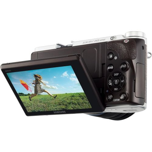 삼성 Samsung NX300 20.3MP CMOS Smart WiFi Mirrorless Digital Camera with 18-55mm Lens and 3.3 AMOLED Touch Screen (Brown)