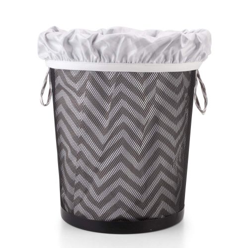  Teamoy Reusable Pail Liner for Cloth Diaper/Dirty Diapers Wet Bag, Gray Chevron