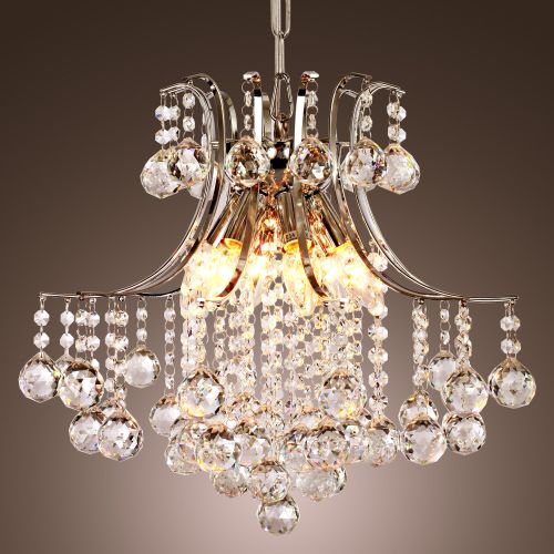  LightInTheBox Modern Contemporary Crystal Chandelier with 6 Lights, Pendant Modern Ceiling Light Fixture for Bedroom, Living Room Dining Room Hallway Entery